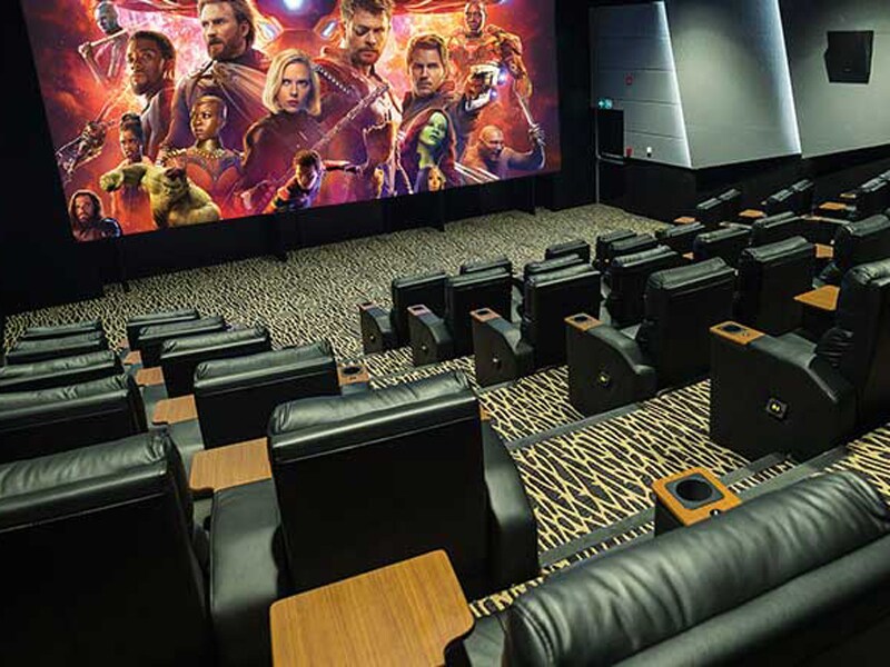 A movie theatre at VOX Cinema’s GOLD by Rhodes inside City Centre Deira